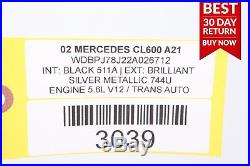 00-06 Mercedes W215 CL600 S500 S55 Cruise Control Distonic Module 0325455632 A21