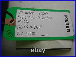 07 Mercedes Benz S Class Electric Fuse Box Module 2215400401 IC 51330 Qb0559