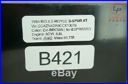 B421 Rolls-royce Silver Spur Spirit Cruise Control Module Ud25279