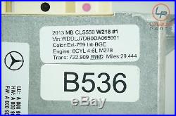 B536 W212 W218 Mercedes E Cls Class Proximity Cruise Control Module 0009004601