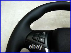 BMW OEM X5 E70 X6 E71 SPORT NEW NAPPA LEATHER STEERING WHEEL black withSRS thick