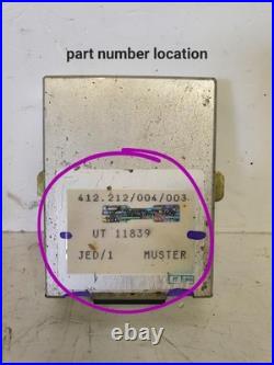 Cruise Control Ecu Module Rolls-royce Spirit Bentley Ut11839 96-02