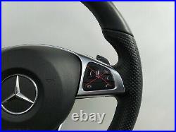 MERCEDES W213 C238 A238 NAPPA LEATHER STEERING WHEEL shift FLAT withSRS sport/amg