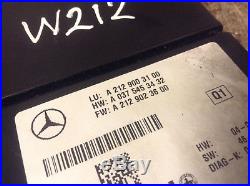Mercedes Benz E CLASS W212 CRUISE CONTROL MODULE DISTRONIC 2129003100