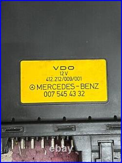Mercedes SL R129 cruise control module unit 0075454332 FULLY TESTED