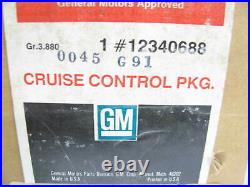NOS OEM GM Cruise Control Kit, Servo, Pod, Module, Switch, Lever 12340688